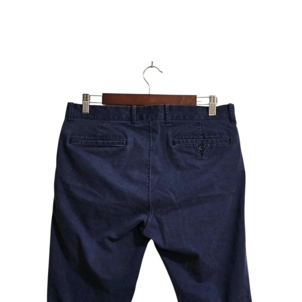 J. Crew Factory Flex Skinny Fit Washed Chino Pants In Navy Sz 32x30 - Picture 3 of 12